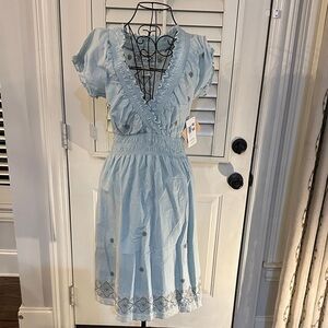 Aventura Light Blue Midi Dress